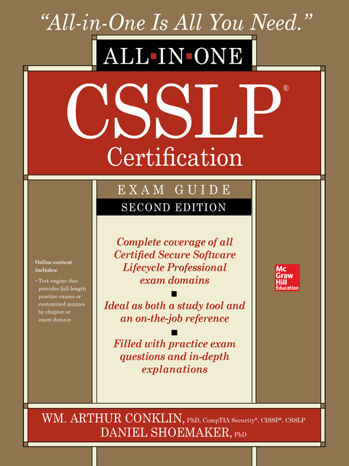 Title details for CSSLP Certification All-in-One Exam Guide by Wm. Arthur Conklin - Wait list